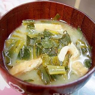 小松菜とあげのお味噌汁